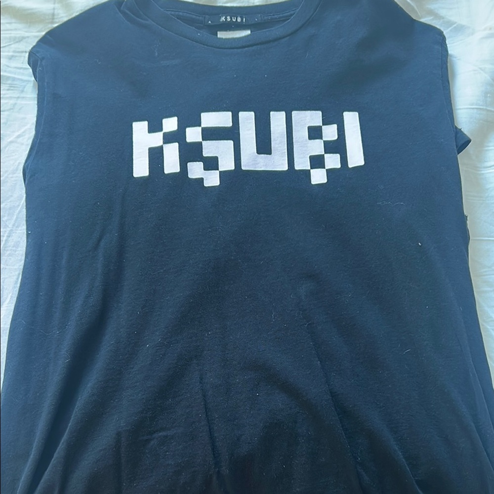 Ksubi Black T-Shirt with White Logo